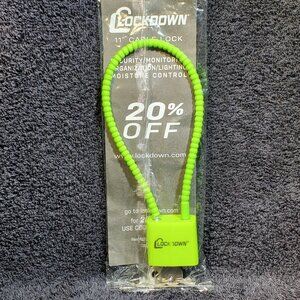 LOCKDOWN *** REGISTERED TRADEMARK *** 11 INCH CABLE LOCK...NEW IN PACKAGE